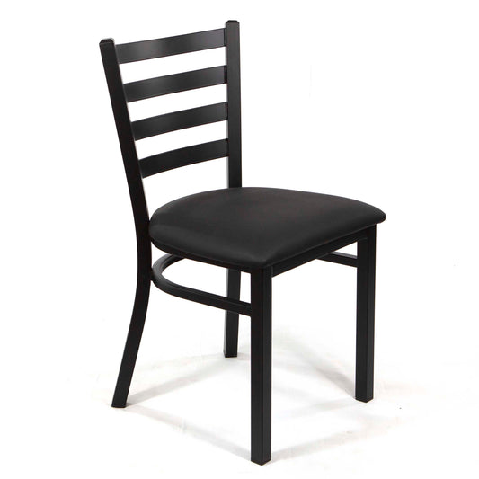 CK8028-BL1BL ladder back restaurant chair 
