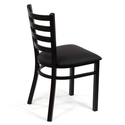 CK8028 Ladder Back Metal Restaurant Chairs from back
