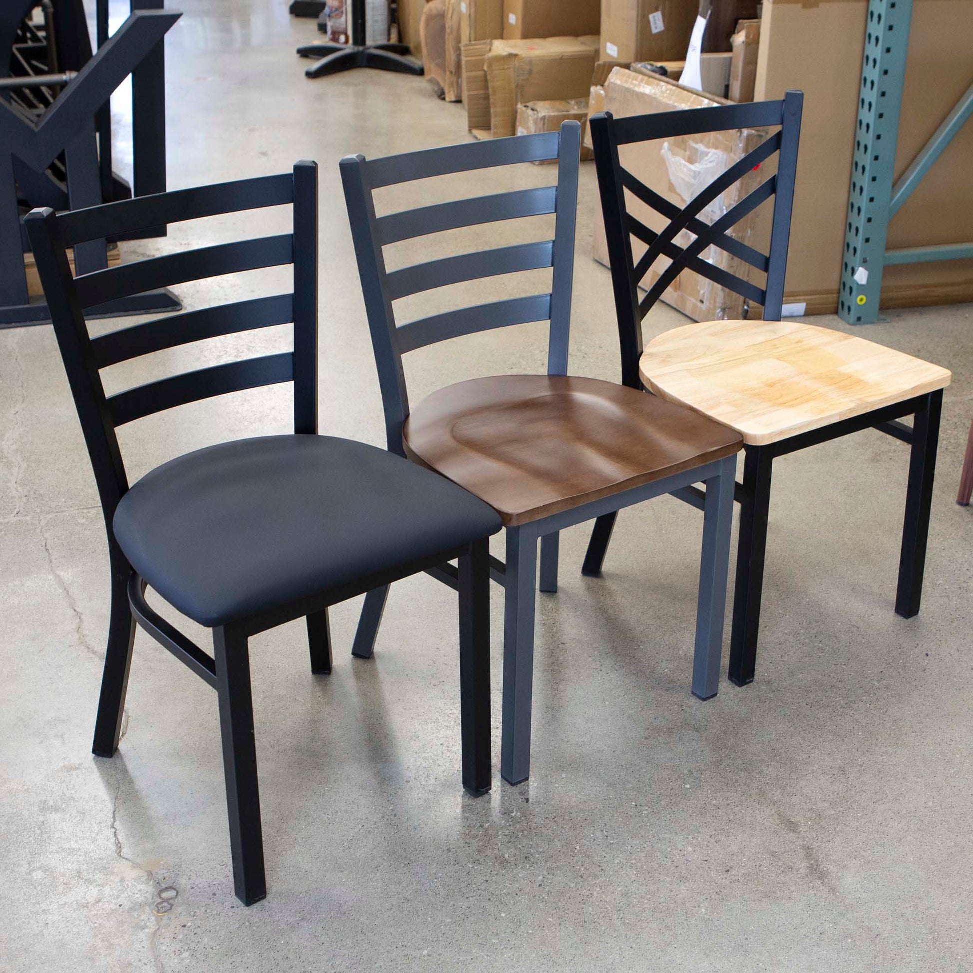ladder back restaurant chairs