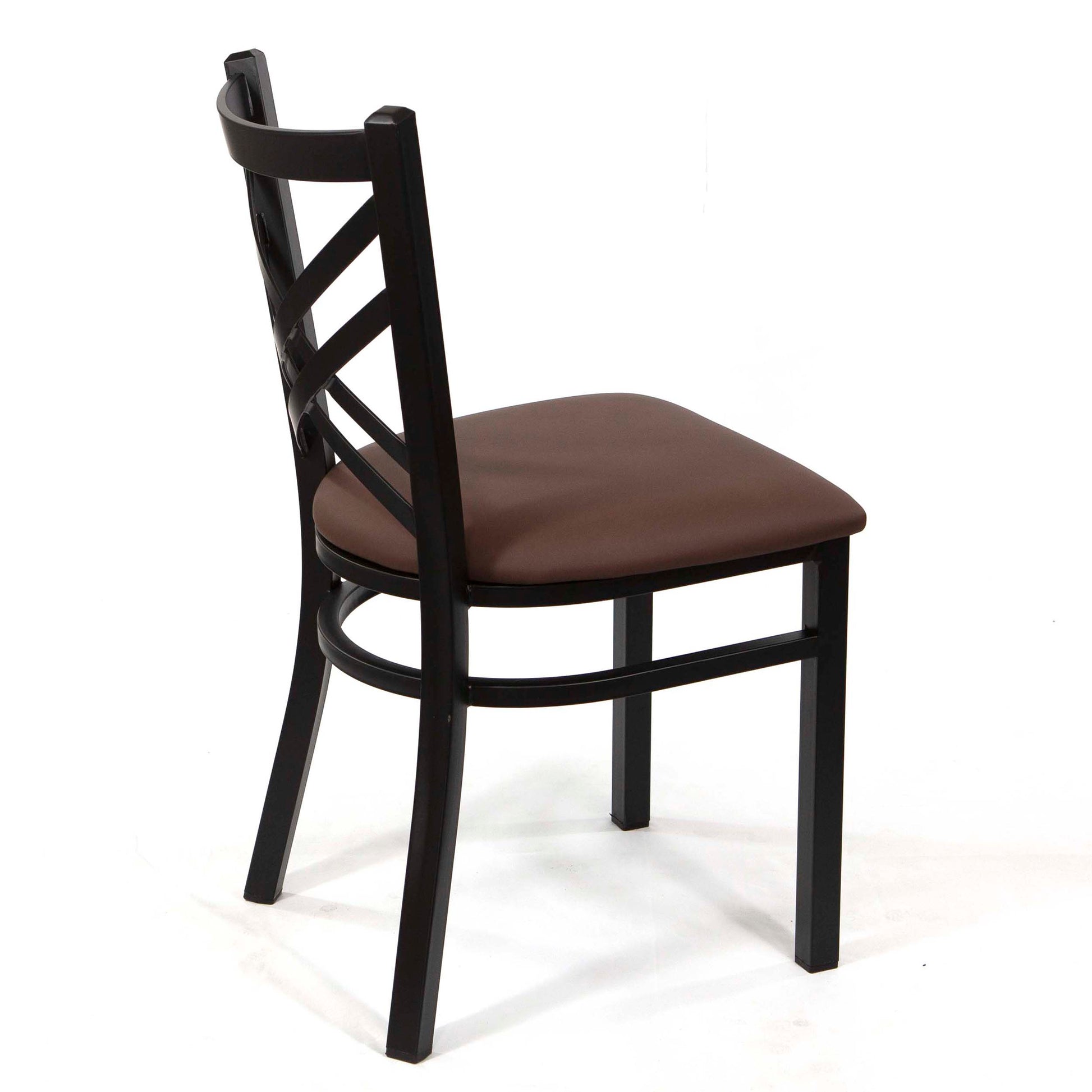 cross back metal restaurant chairs