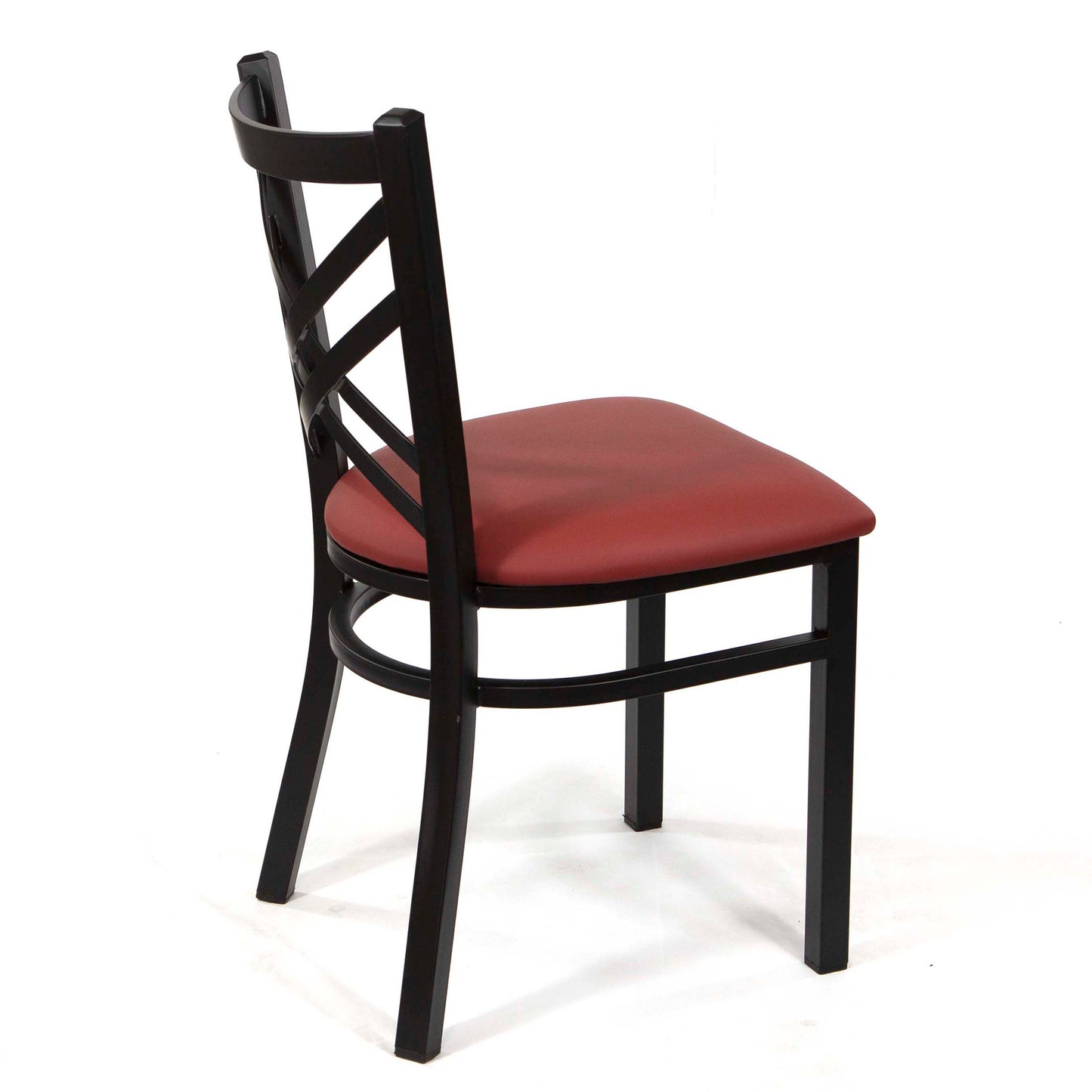cross back metal restaurant chairs