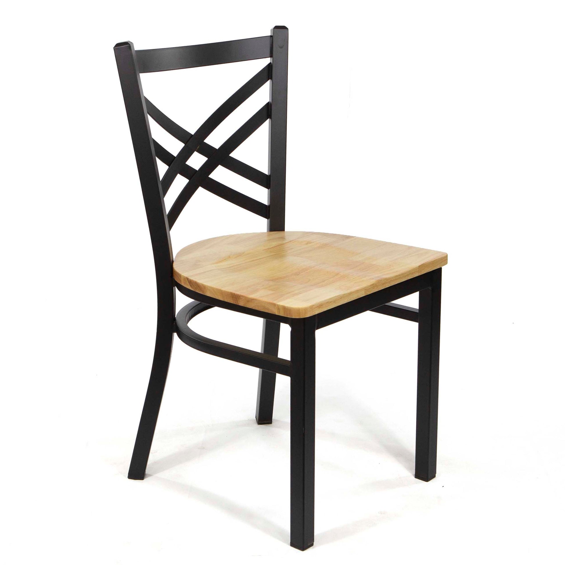 cross back metal restaurant chairs