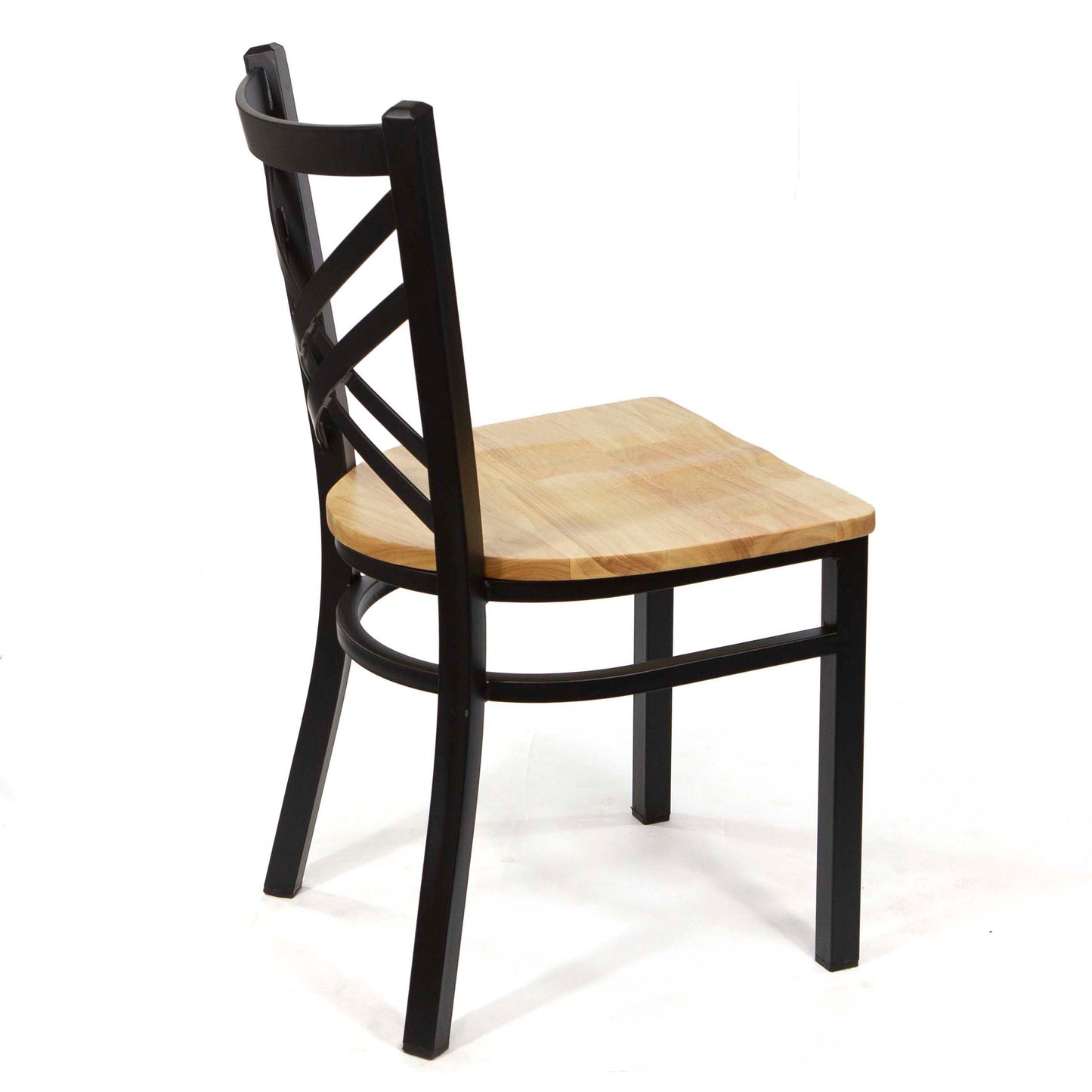 cross back metal restaurant chairs