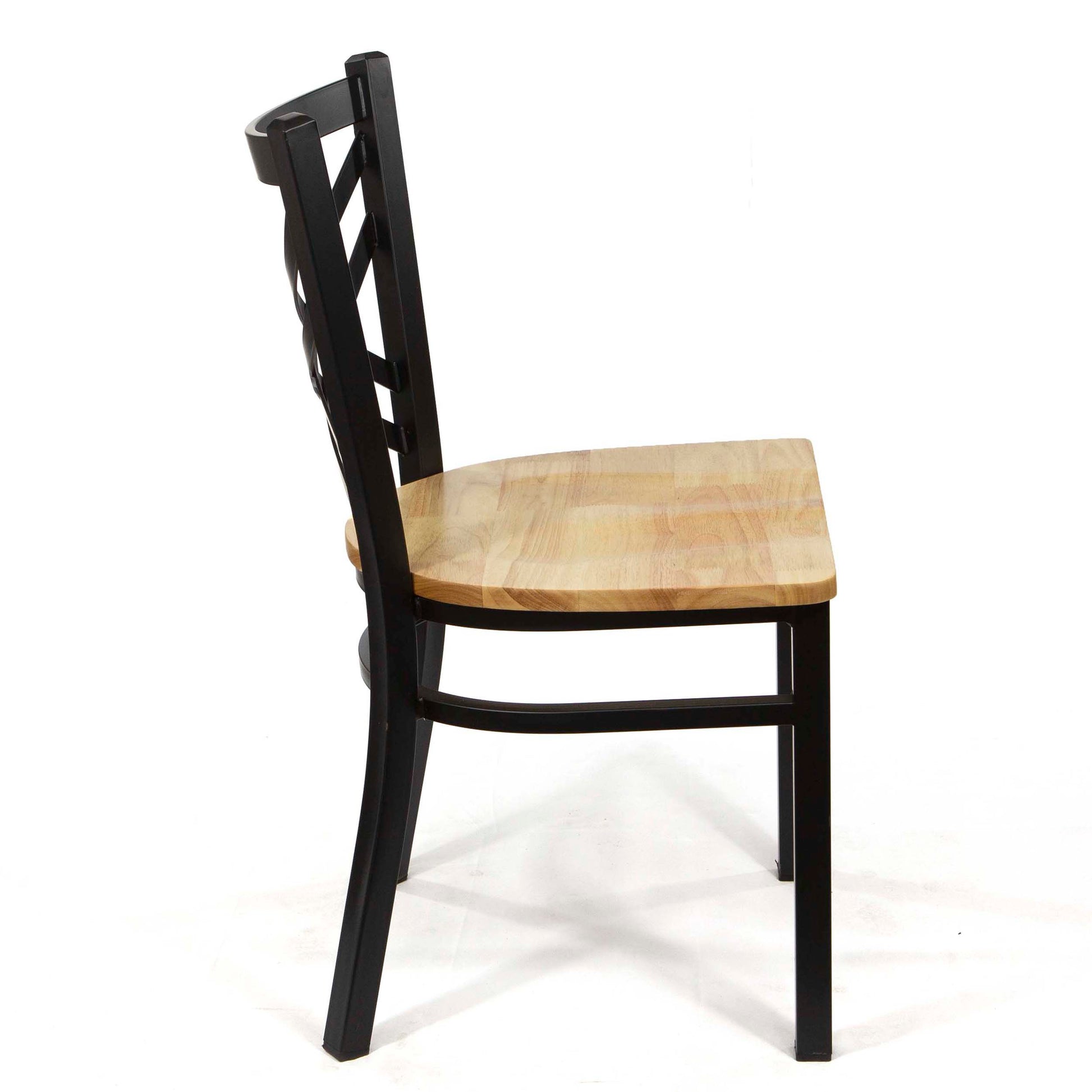 cross back metal restaurant chairs
