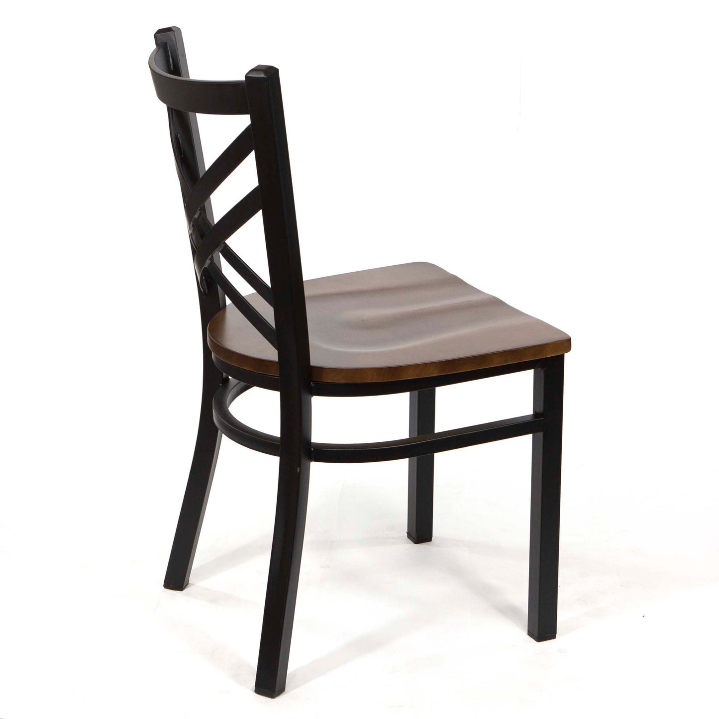 cross back metal restaurant chairs