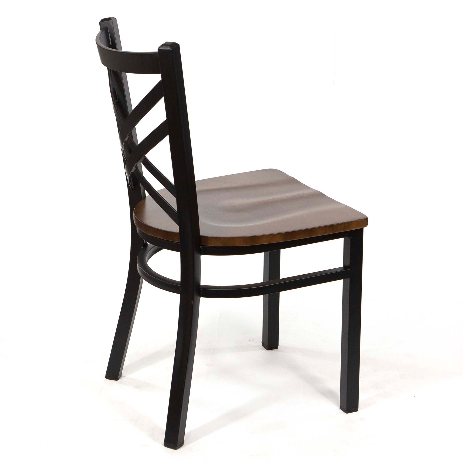 cross back metal restaurant chairs