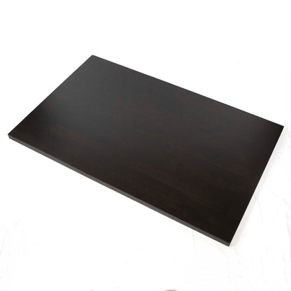 solid European beech wood restaurant table tops, dark walnut color