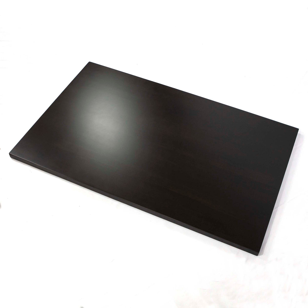 solid European beech wood restaurant table tops, dark walnut color