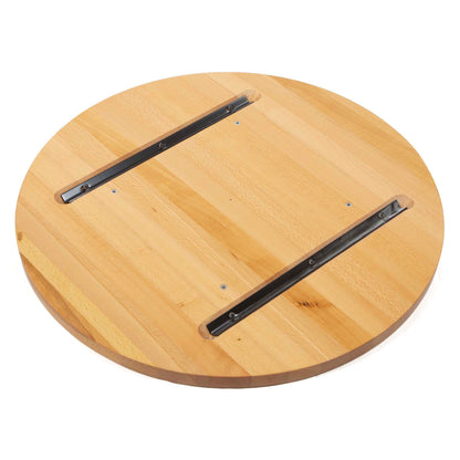 back of round European beech table tops