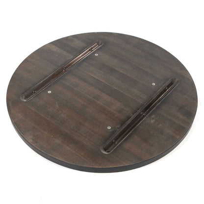 back of round European beech table tops