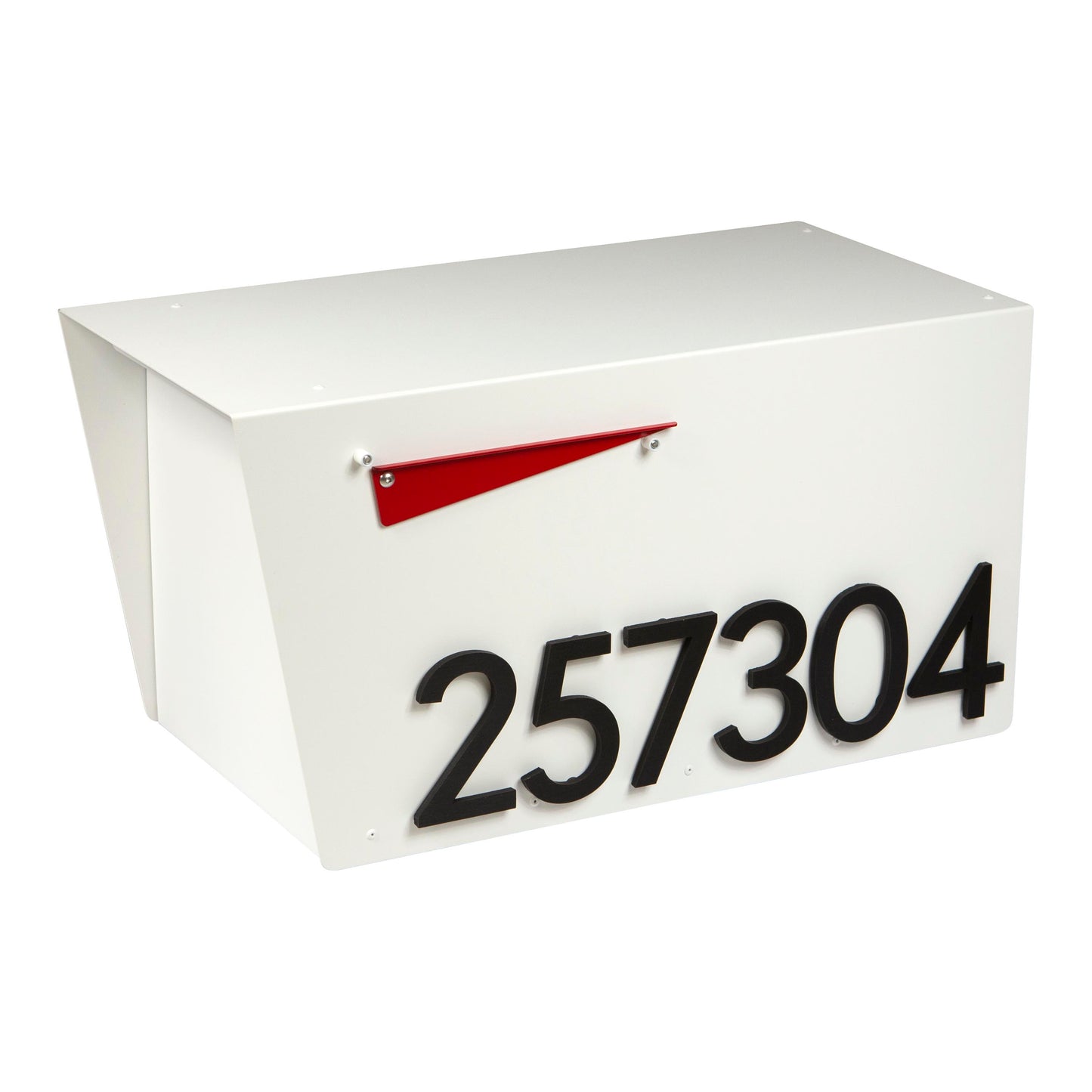 White Large Size Post-Mounted Mailbox, #HC111