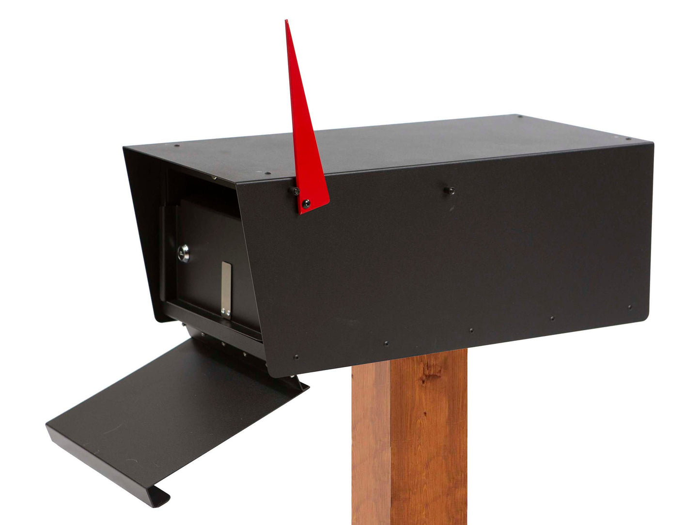 Lockable Post Mounted Mailbox, Regular Size Secure Design #HC139