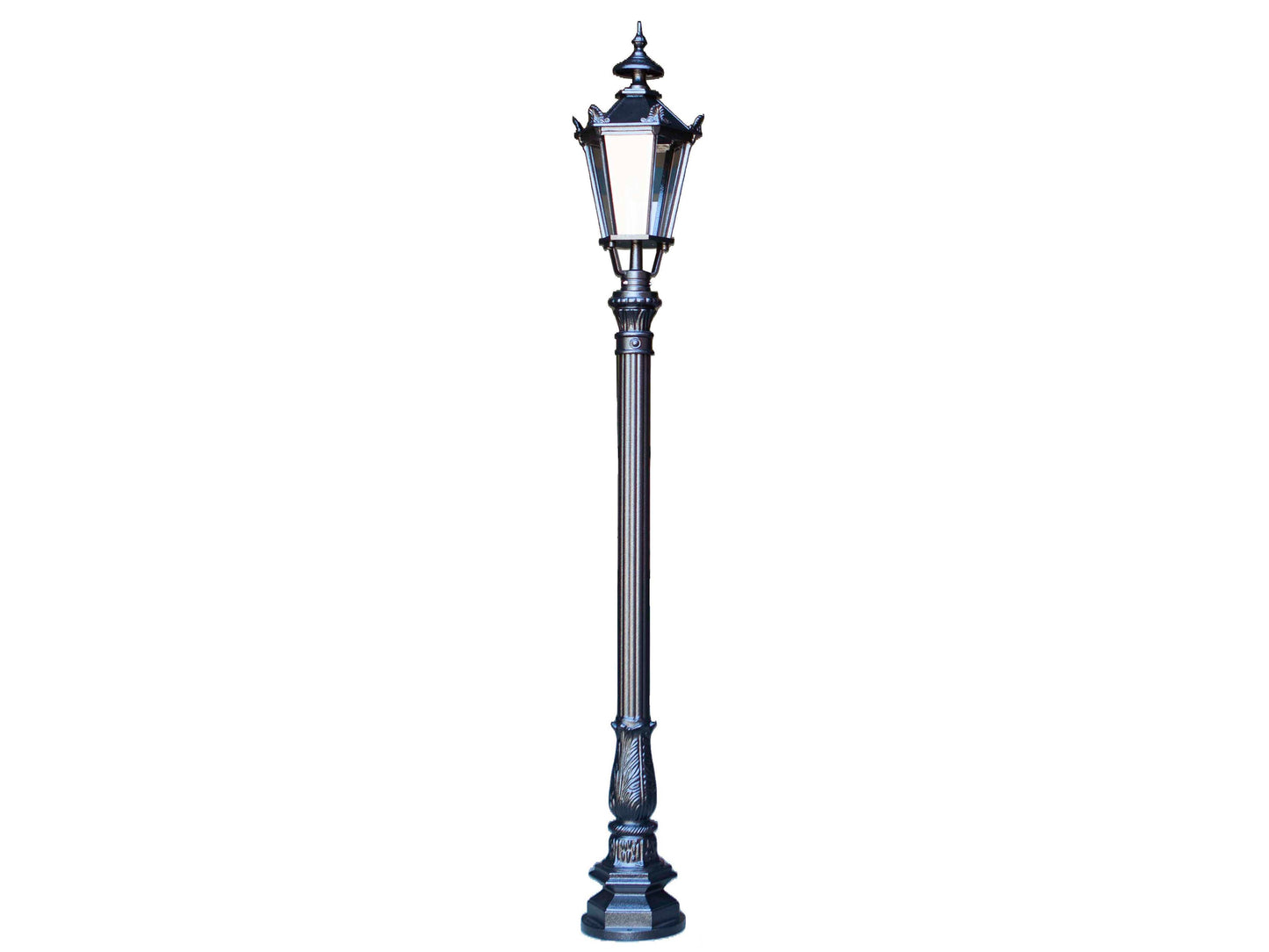 cast aluminum post light