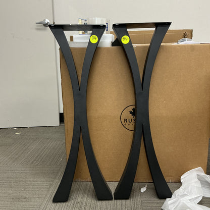 CLEARANCE B4 - H34" Flowy X-Shaped Sofa Table legs, 1 Pair #ST3013M