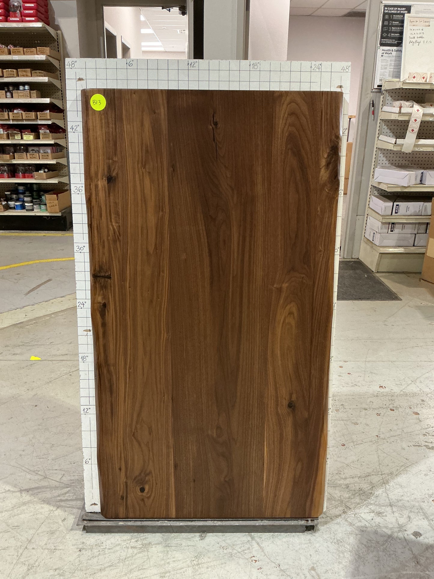 Clearance #B13 - 26 x 46" Solid Black Walnut Table Tops for Coffee Table or Desk, 2 Live Edges #DE2646W2