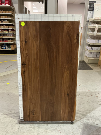 Clearance #B13 - 26 x 46" Solid Black Walnut Table Tops for Coffee Table or Desk, 2 Live Edges #DE2646W2