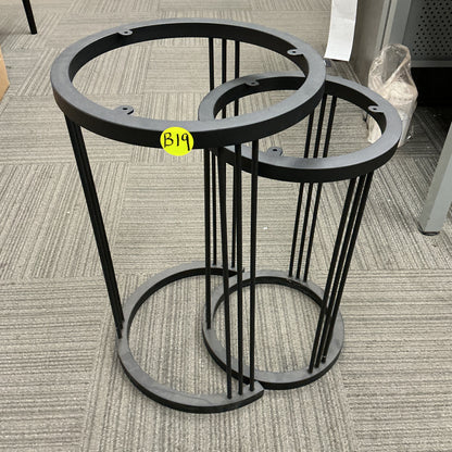Clearance #B19 9-Pin Round Nesting Side Table Legs #SS009 Set/2