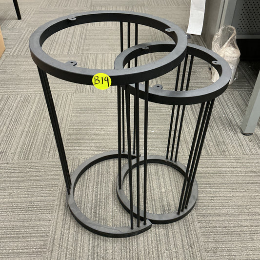 Clearance #B19 9-Pin Round Nesting Side Table Legs #SS009 Set/2