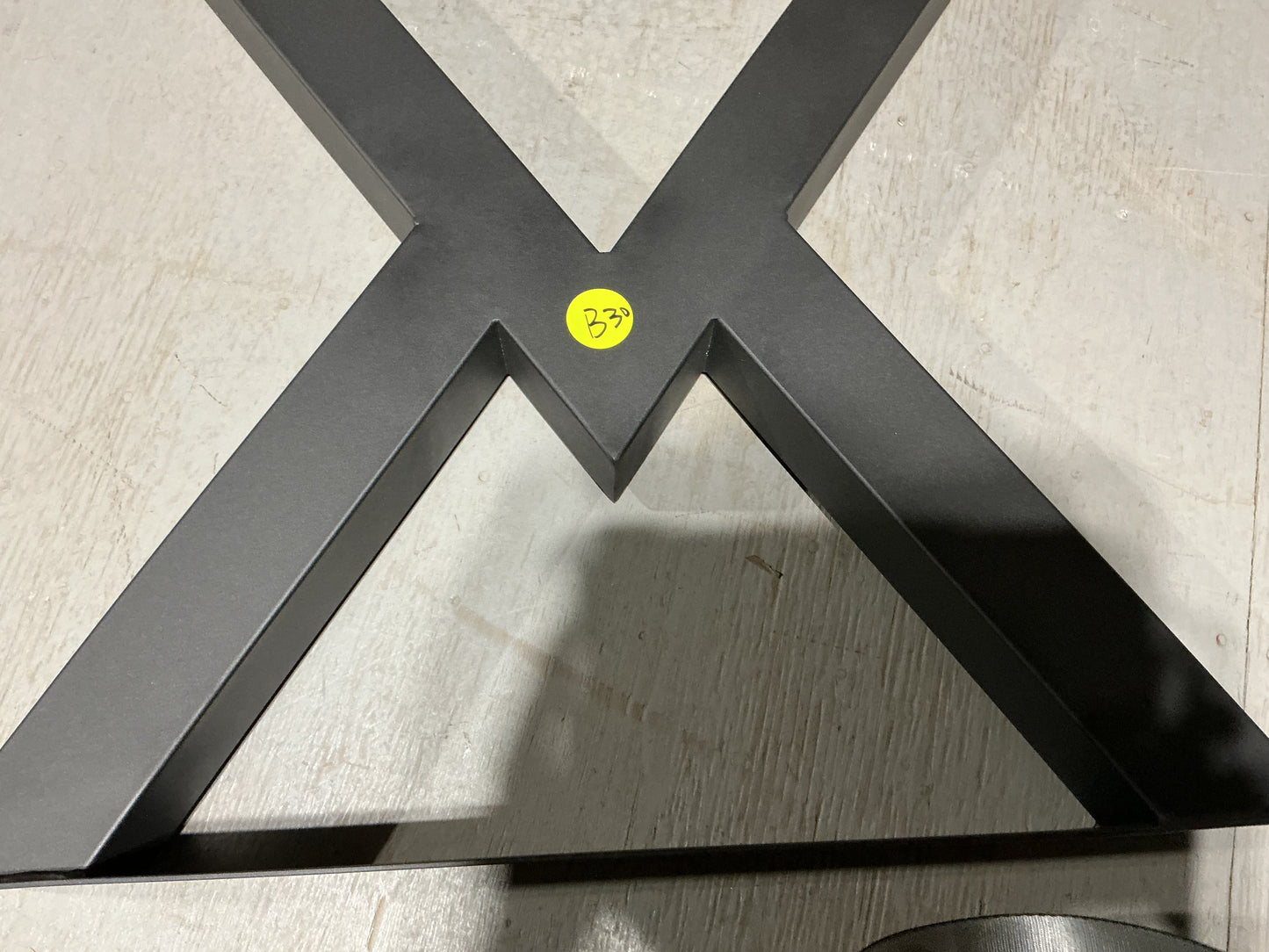 Clearance #B30 (Single Leg) Peak Shaped Dining Table Leg, Made in 3"x3" Tubing #ST3210