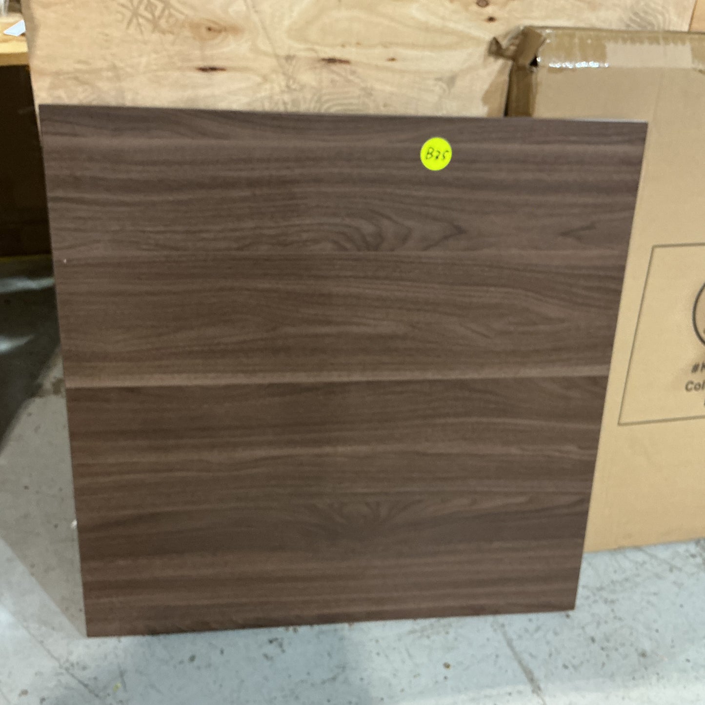 Clearance #B35 30 x 30" Melamine Restaurant Table Top, Dark Walnut Color #KB3030-WN