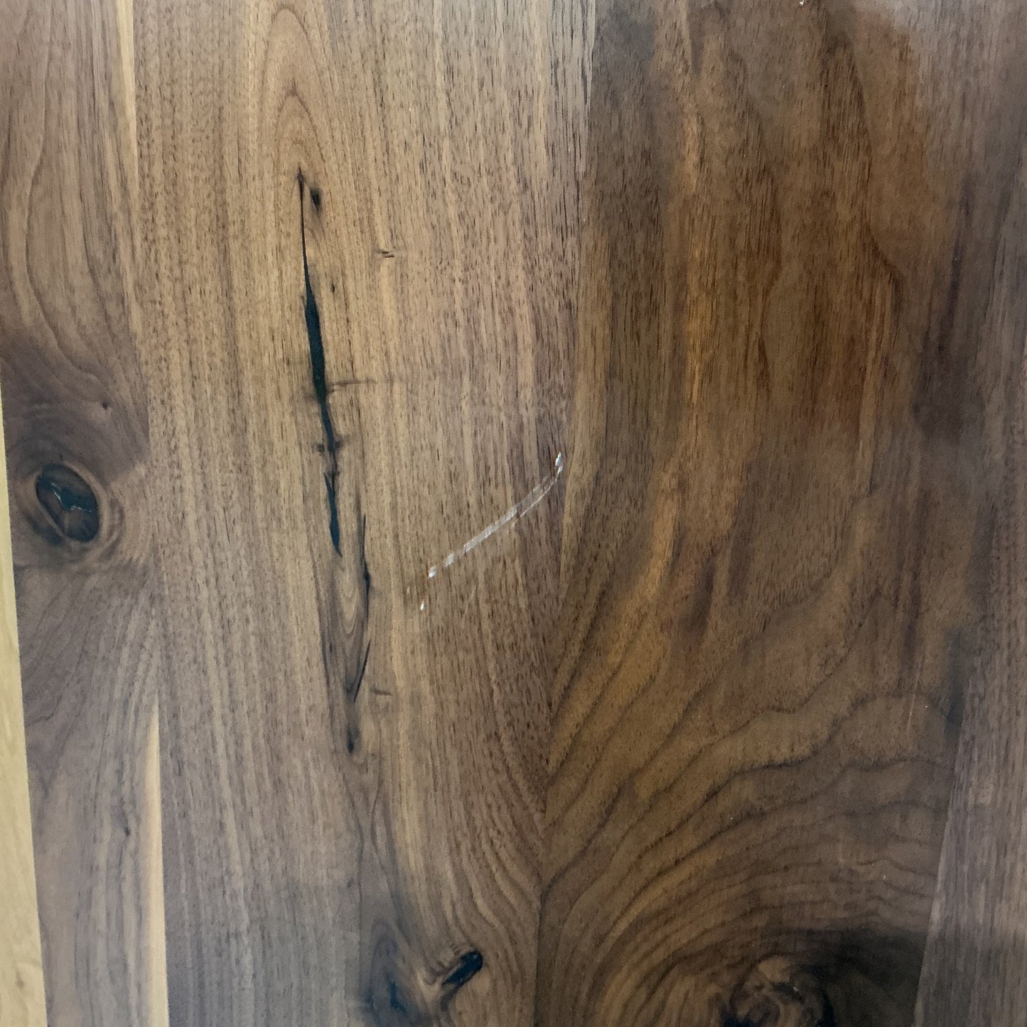 Clearance #B42 30 x 30" Solid Black Walnut Restaurant Cafe Table Top #DE3030W2