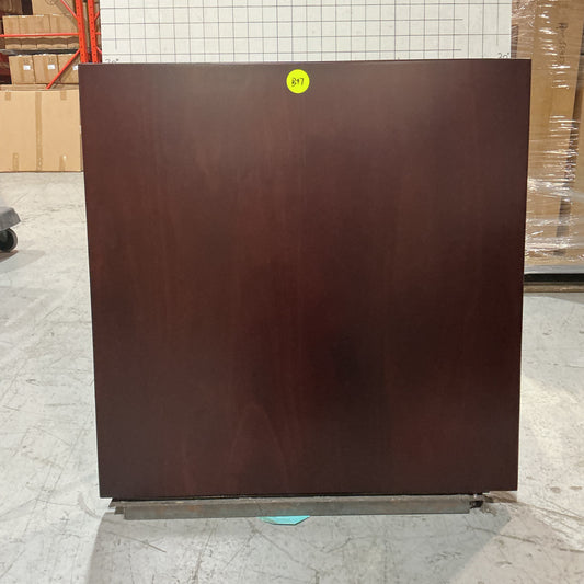 Clearance #B47 30 x 30" Solid Pine Restaurant Cafe Table Top, Mahogany Color #KD3030-MH