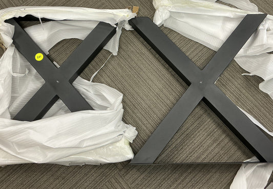 Clearance #B85 Extra Bold X-Shaped Dining Table Legs, 1 Pair #SS004