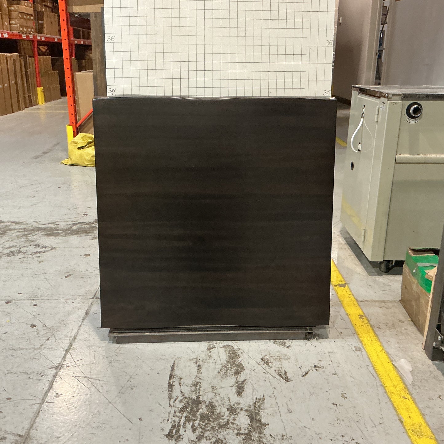 Clearance #B49 30 x 30" Solid European Beech Hardwood Table Tops, Dark Walnut Color #DC3030-WN