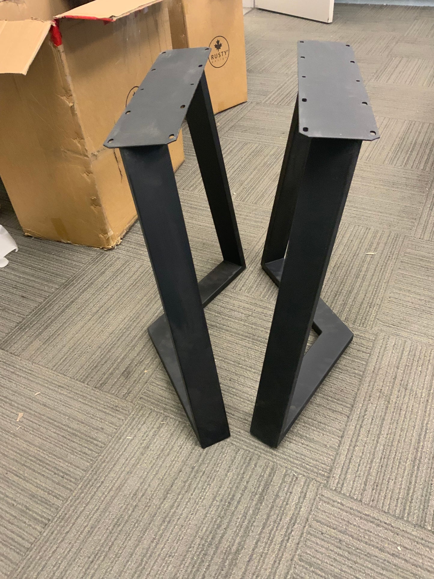 Clearance#206 Cress Shaped Dining Table Legs, 1 Pair #SS410