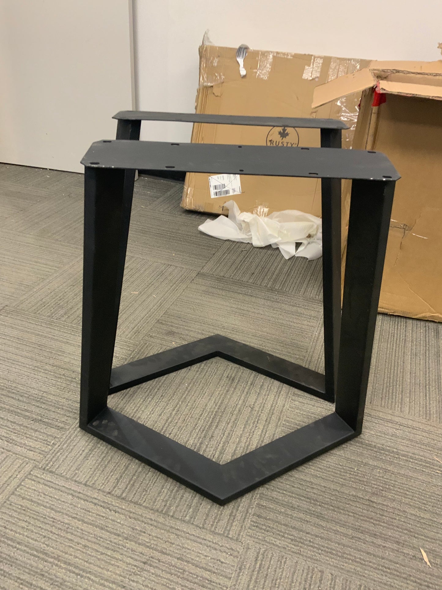 Clearance#206 Cress Shaped Dining Table Legs, 1 Pair #SS410