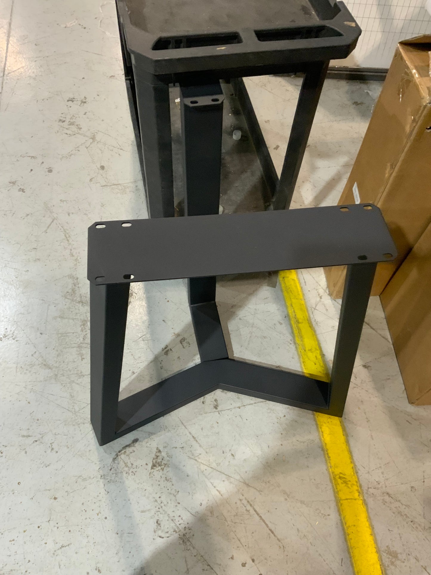 Clearance S63 Plus Cress Shaped Dining Table Base, single leg #SS419