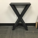 Pickup Only Clearance#55 Office Desk Table Legs, 1 Pair, Metal X Shape #W5037BW