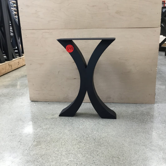 Clearance S48: One Single Leg Floor Model: Flowy X-Shaped Bench Leg #ST3013E