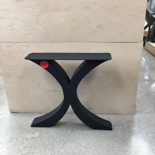 Clearance S49: One Single Leg Floor Model: Flowy X-Shaped Coffee Leg ST3013D