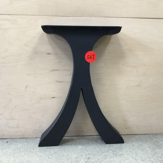 Clearance S57: One Single Leg Floor Model:Flowy Wishbone Bench Legs, #ST3016E