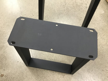 Clearance #196 End Table Legs, 1 Pair, Metal Trapezoid Shape #SS260