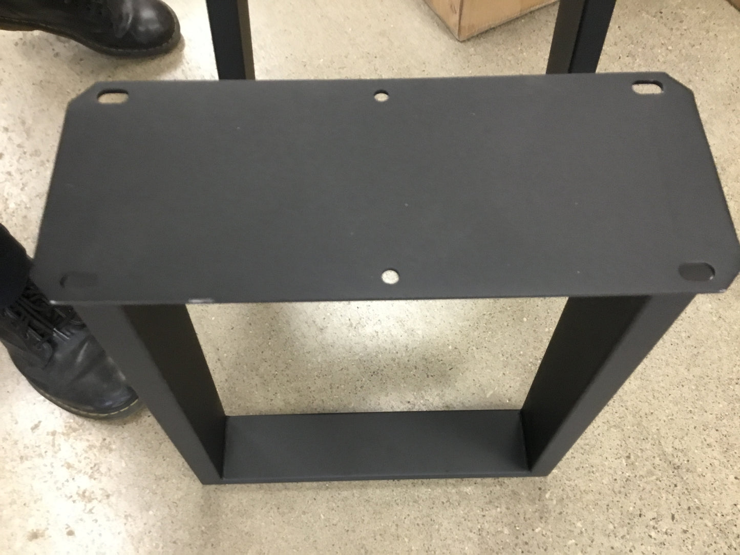 Clearance #196 End Table Legs, 1 Pair, Metal Trapezoid Shape #SS260