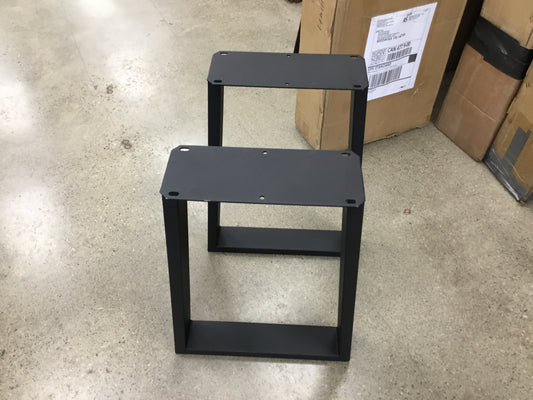 Clearance #196 End Table Legs, 1 Pair, Metal Trapezoid Shape #SS260