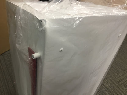 Clearance #201 White Regular Size Post-Mounted Mailbox, Contemporary Design #HC101