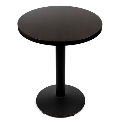 24" round European beech wood bistro table