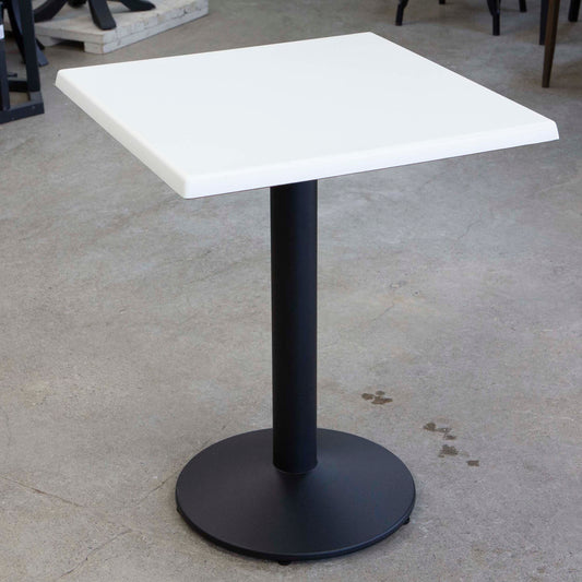 white all weather seamless melamine board restaurant cafe tables