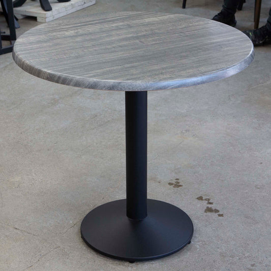 round all weather seamless melamine board bistro cafe table