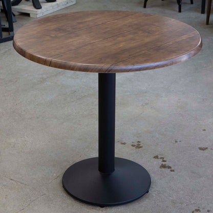 all weather round seamless melamine board bistro cafe table