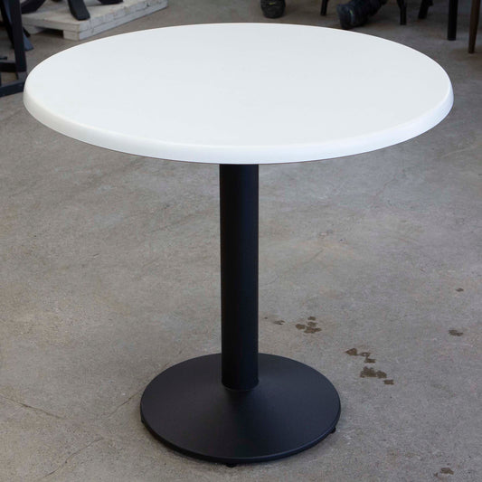 all weather seamless melamine white bistro cafe table