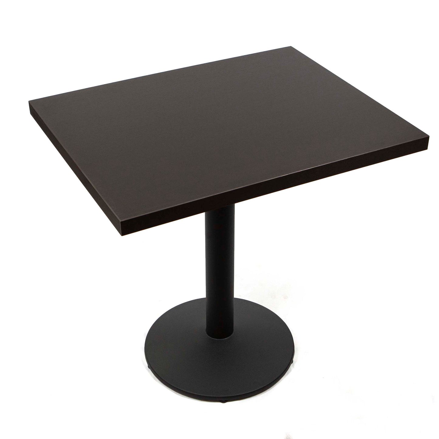 black melamine board restaurant tables