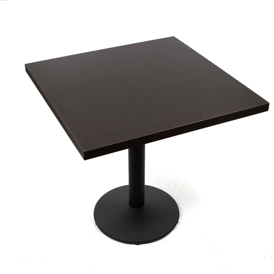 black melamine board restaurant tables