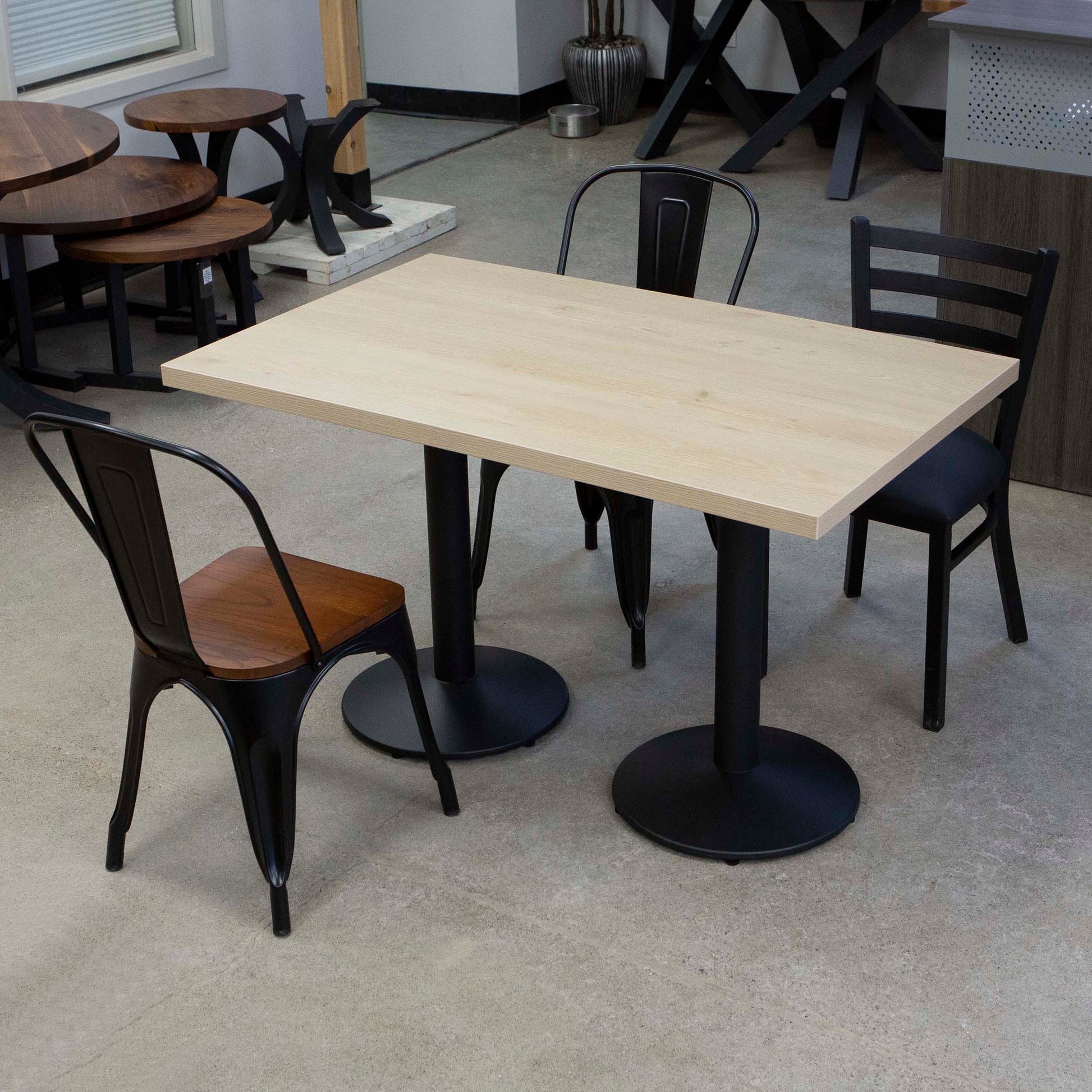 restaurant tables and chairs