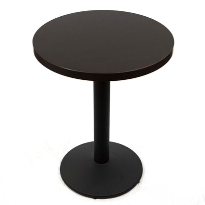 black round melamine board cafe tables