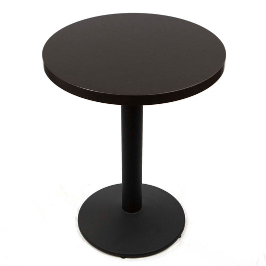 black round melamine board cafe tables