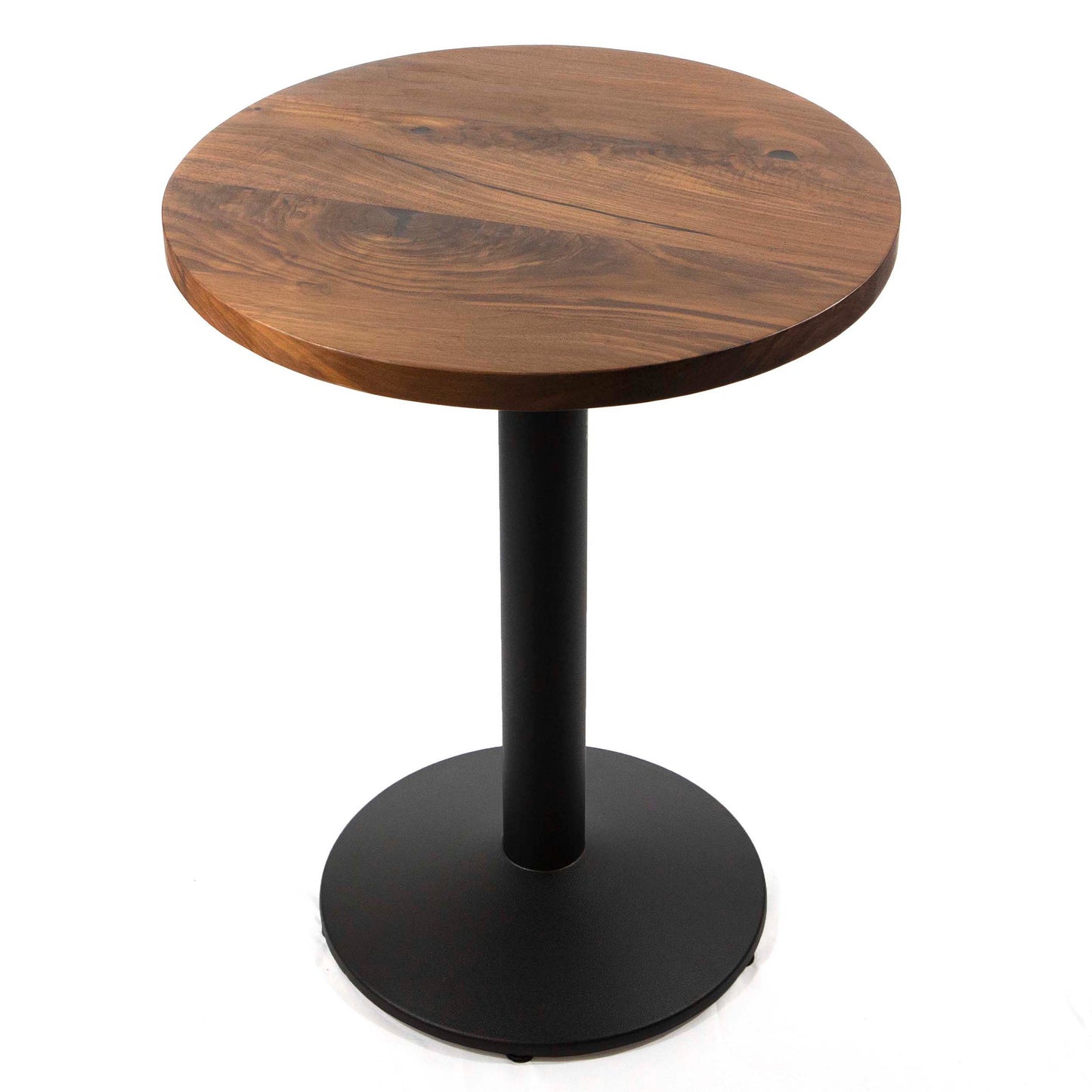 24" Solid Black Walnut Round Bistro Cafe Table Tops #DR24